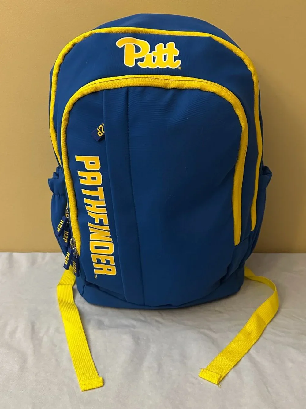 University of Pittsburgh Pitt Panthers Pathfinder Backpack / Blue and Yellow
